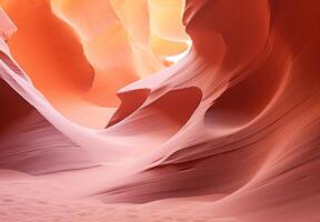 ai generiert das Welle Sandstein Formationen Natur Landschaft Schlucht im Wüsten foto