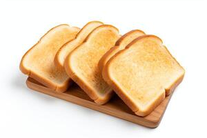 ai generiert Toast Brot Nahansicht foto