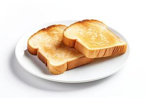 ai generiert Toast Brot Nahansicht foto