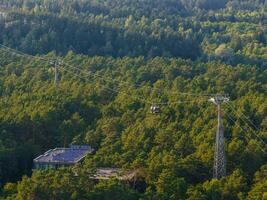 Antenne Panorama- Aussicht von litauisch Resort druskininkai foto