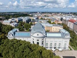 schön Antenne riga Aussicht von über. foto