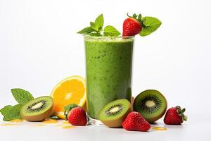 ai generiert Kiwi Grün Smoothie foto