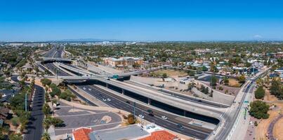 Phönix Stadt Innenstadt Horizont Stadtbild von Arizona im USA. foto