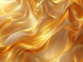 ai generiert Luxus golden Farbe abstrakt Welle Hintergrund. abstrakt Sanft Farbe Wellen foto