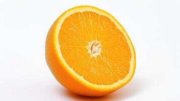 ai generiert Orange auf isoliert Weiß Hintergrund foto