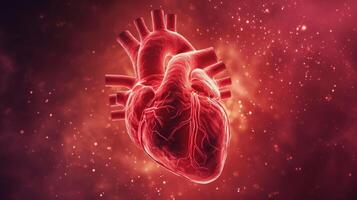 ai generiert Herz Krankheit Bewusstsein ein visuell Erkundung von kardiovaskulär Gesundheit foto