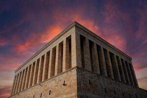 Anitkabir ist das Mausoleum von das Gründer von Türkisch Republik, mustafa kemal Atatürk. foto