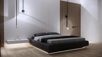stilvoll modern Schlafzimmer zeitgenössisch Schlafzimmer Innere foto