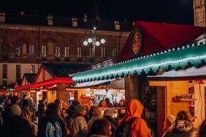 Weihnachten Markt im Mailand, Italien, Lombardei 01.01.2024 foto