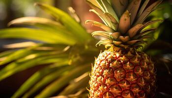 ai generiert Frische und Süße von tropisch Obst im ein beschwingt Sommer- generiert durch ai foto