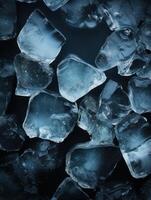 ai generiert Eiswürfel Hintergrund, Eiswürfel Textur, Eiswürfel Tapete, Eis hilft zu Gefühl erfrischt und cool Wasser von das Eiswürfel hilft das Wasser Aktualisierung Ihre Leben und Gefühl gutes.Eis Getränke foto