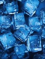 ai generiert Eiswürfel Hintergrund, Eiswürfel Textur, Eiswürfel Tapete, Eis hilft zu Gefühl erfrischt und cool Wasser von das Eiswürfel hilft das Wasser Aktualisierung Ihre Leben und Gefühl gutes.Eis Getränke foto