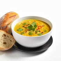 ai generiert mulligatawny Suppe Nahansicht foto