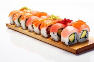 ai generiert Sushi Essen Clip Art foto