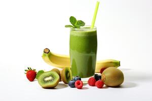 ai generiert Kiwi Grün Smoothie foto