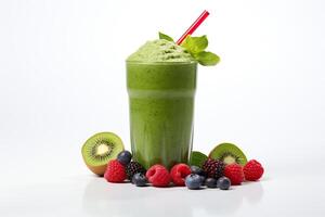 ai generiert Kiwi Grün Smoothie foto