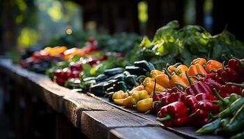 ai generiert frisch organisch Gemüse, gesund Essen, Natur Kopfgeld, bunt und nahrhaft generiert durch ai foto