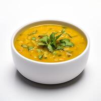 ai generiert mulligatawny Suppe Nahansicht foto