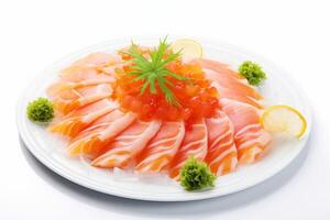 ai generiert Sashimi Essen Clip Art foto