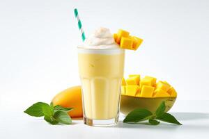 ai generiert Mango Milchshake Clip Art foto