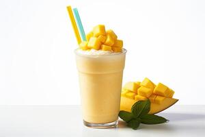 ai generiert Mango Milchshake Clip Art foto