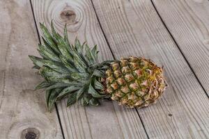 Süss organisch reif tropisch Ananas foto