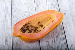 Süss und saftig tropisch Papaya foto