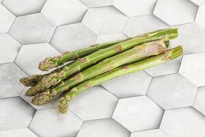 frisch Grün Spargel - - vegan Küche foto