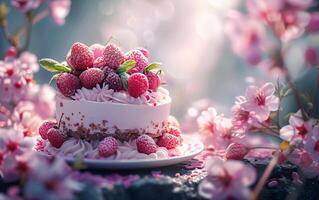 ai generiert Vanille Eleganz entfesselt. ein Geburtstag Kuchen von exquisit Freude. foto