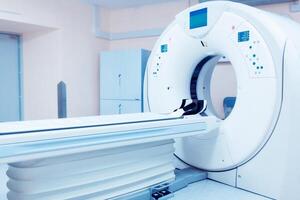ct berechnet Tomographie Scanner im Krankenhaus Labor. foto