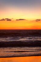 Sonnenuntergang Hintergrund beim ixtapa Zihuatanejo Strand, Mexiko, mit Raum zum Text foto