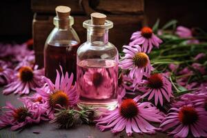 ai generiert Echinacea zum Homöopathie foto