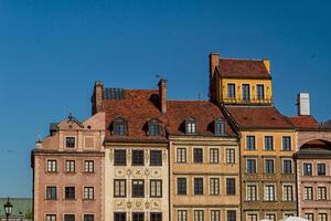 Schlossplatz in Warschau, Polen foto