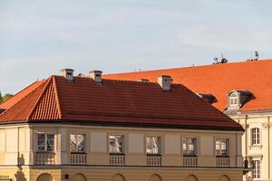 Stadtzentrum von Warschau, Polen foto