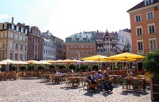 riga Lettland Stadt Aussicht foto