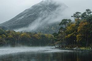 ai generiert schön Natur Berg Landschaft Fachmann Fotografie foto