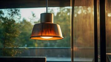 ai generiert gemütlich Lampe foto