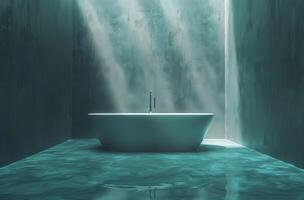 ai generiert das Beste von modern Badezimmer Design Ideen foto