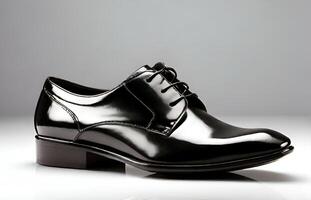 ai generiert modern elegant Schuhe auf Weiß foto