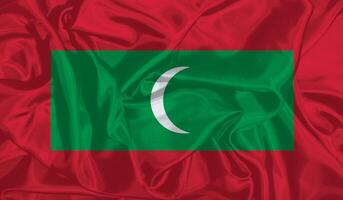 Flagge von Malediven realistisch Design foto