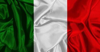 Flagge von Italien realistisch Design foto
