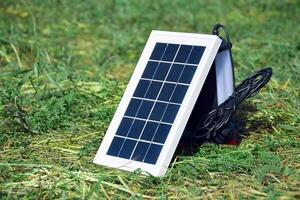 das klein kompakt Solar- Batterie zum Tourismus. foto