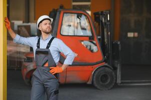 Fachmann Konstruktion Industrie Treiber schließen oben foto