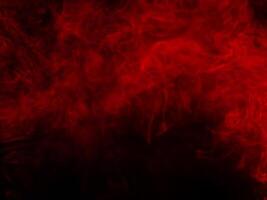 rot Rauch Textur auf schwarz Hintergrund foto