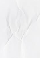 weißer zerknitterter Papierhintergrund foto