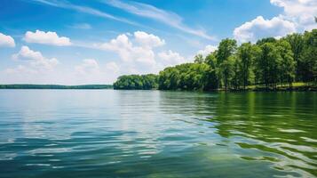 ai generiert Erholung Kentucky See ai generiert foto