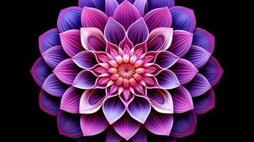 ai generiert Symbol Mandala Blume ai generiert foto