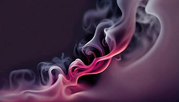 ai generiert rauchen Textur von modisch abstrakt Hintergrund. kreativ fließend dynamisch rauchig Welle. foto