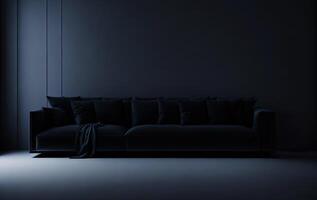 ai generiert modisch Luxus Sofa foto