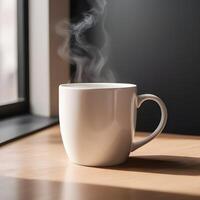 ai generiert Kaffee Becher Attrappe, Lehrmodell, Simulation foto